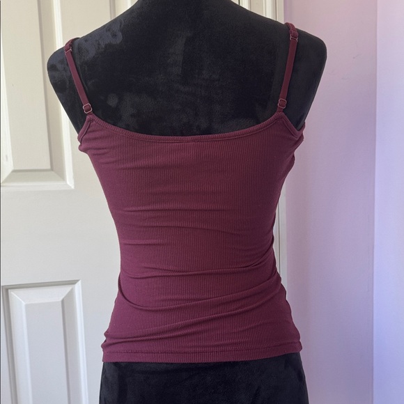 SKIMS Soft Lounge Ribbed Cami in Bordeaux - Picture 3 of 5